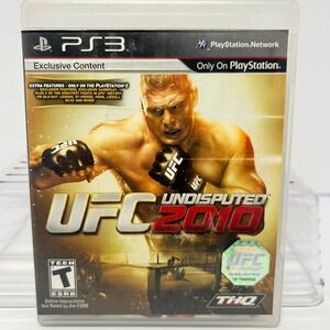 UFC Undisputed 2010 Playstation 3 PS3 Video Game Complete with Case Disc Manuals